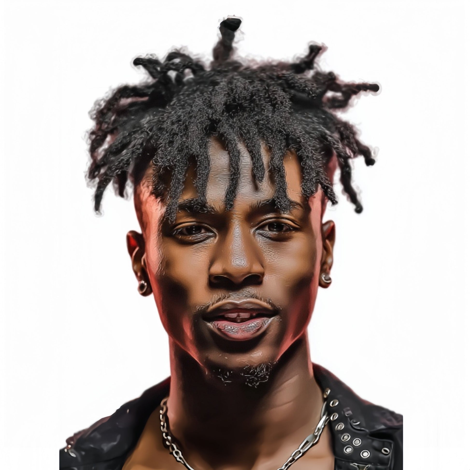 Synthetic Fiber Short Dreadlocks Toupee for Low-Maintenance Styles | Reggae Braid Top & Natural Edge Design (Black, 3-Inch, Quick Install, Lightweight, Secure Fit)