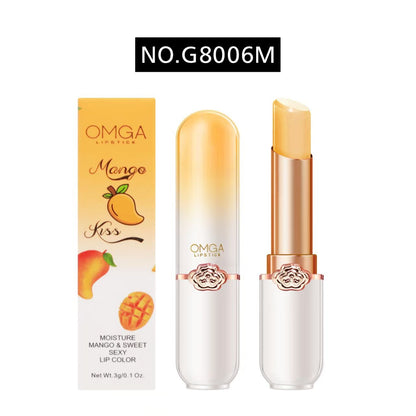 Crystal Temperature Change Lip Balm Vitality Color Lipstick Peach Girl Lip Balm Change Beauty Makeup Beauty Make Up Lips Lipstick