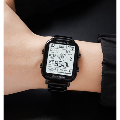 Skmei Men Watches Top Brand Original Men's Watches Multifunctional Walking Steel Strap Men's Electric Watch Sports Calorie Calculation Men's Wristwatch Male Wrist Watch