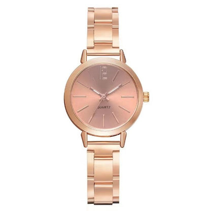 Stainless Steel Women Quartz Watches Bracelet Set For Ladies Lady Watch Wristwatches Female Watches Wrist Watch With Bangle Valentine's Day Christmas Birthday Gifts