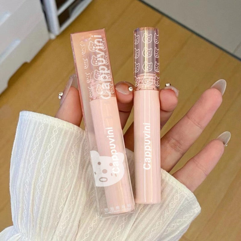 Cappuvini New Arrival Lipstick Lipstick Lip Makeup Lipstick Bubble lip glaze Mirror gloss glass lip glaze Student Lip Color Lipstick Liquid Lipstick