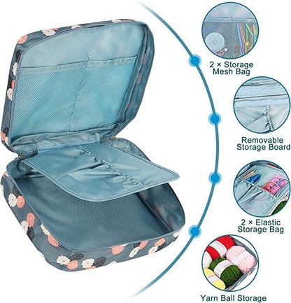 58 PCS Crochet Kit, Upgraded Hanging Crochet Set with Case & Yarn for Crocheting, Crochet Hook Set for Beginners Crochet Hook Kit with Crochet Book, Crochet Hooks, Knitting & Crochet Supplies