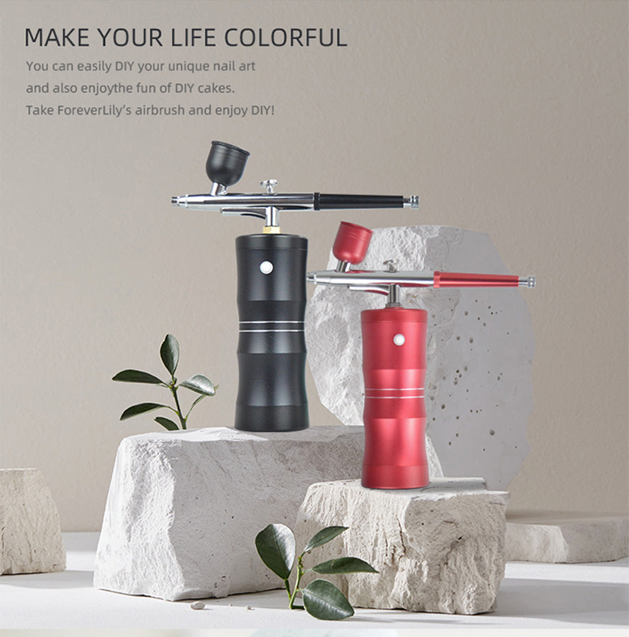 New Arrival Oxygen Injector Mini Air Compressor Kit Air-Brush Paint Spray Gun Airbrush For Nano Fog Mist Sprayer Art Makeup USB Rechargeable