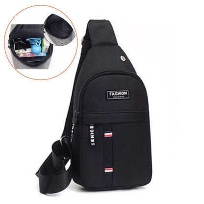 Men Fashion Multifunction Shoulder Bag Crossbody Bag On Shoulder Sling Bag Pack Messenger Pack Chest Bag For Male