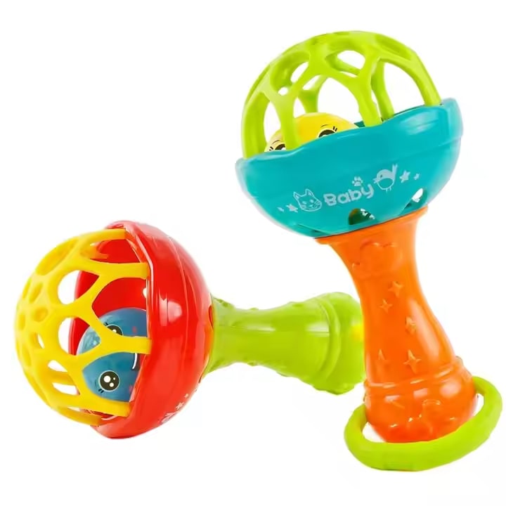 2pc Rattles baby toy Develop Baby Intelligence Grasping Hand Bell Rattle girl boy baby Toys Fast delivery within 1-5 days