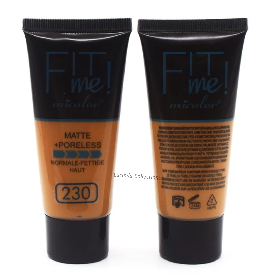 Micolor Fit Me Matte And Poreless Foundation Cream Face Makeup