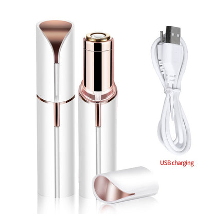 3 in1 Women Electric Eyebrow Trimmer Mini Eye Brow Epilator Facial Hair Removal USB Charging Portable Women Painless Razor Shaver Tool