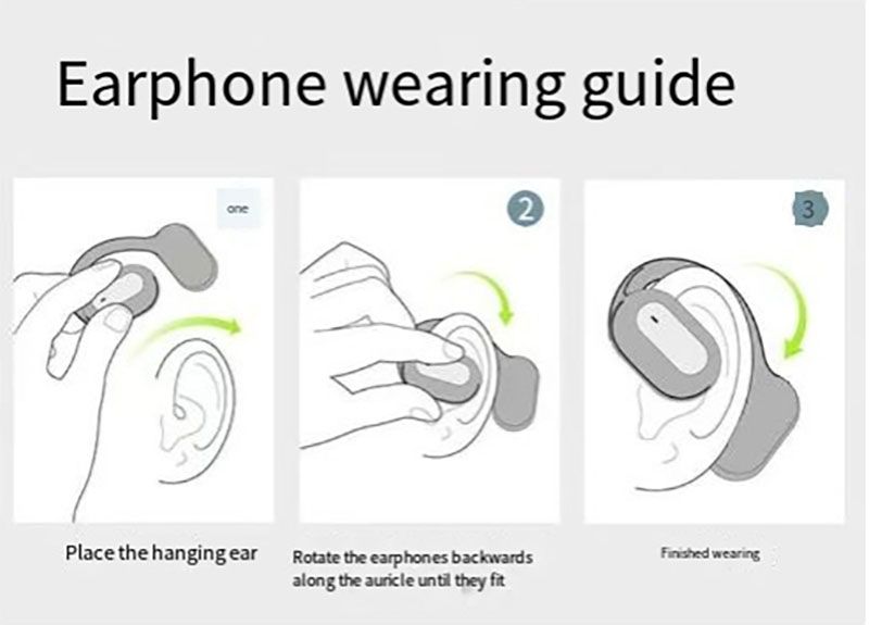 RichRipple F1 6H Play Time Wireless Bluetooth Earphone Digital Display Single Earbud Ultra Long Standby Business Earpods HD Call Headset Outdoor