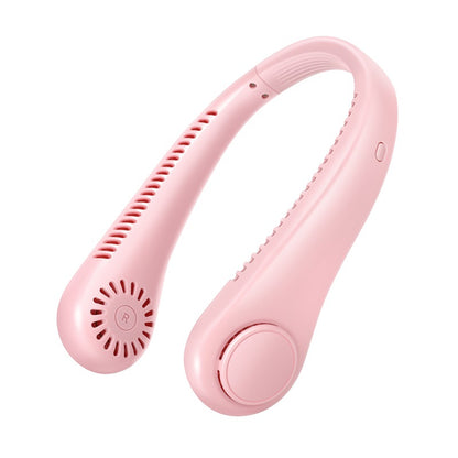 New Mini Neck Fan USB rechargeable Handheld fan without blades USB fan Portable Hand-held fan fashion Hand held fan