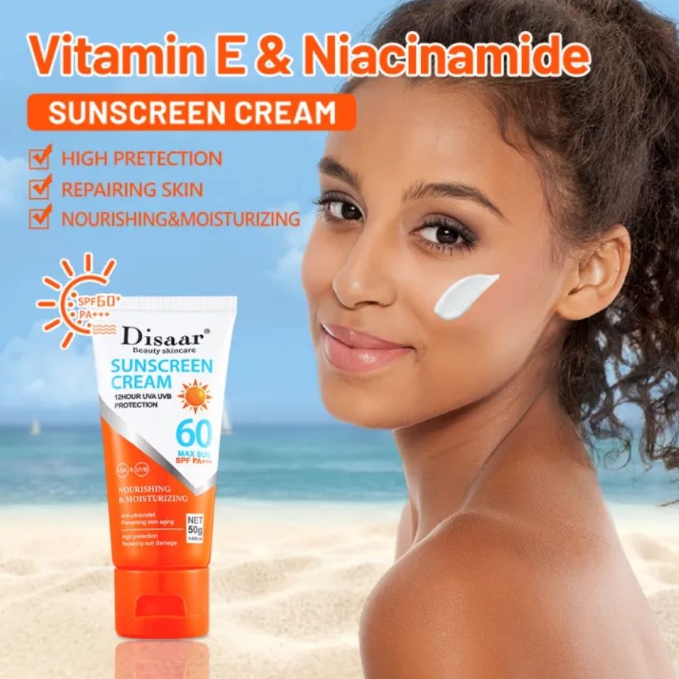 Disaar Suncream Cream Max Sun SPF 60 PA+++ UVA UVB Protection Nourishing & Moisturizing