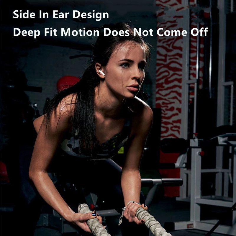 RichRipple Pro 6 Bluetooth Earphone(pro3 upgrade mini size) Pro6 Wireless Bluetooth Earpods for android&ios Pods Earbuds White with Black Covers