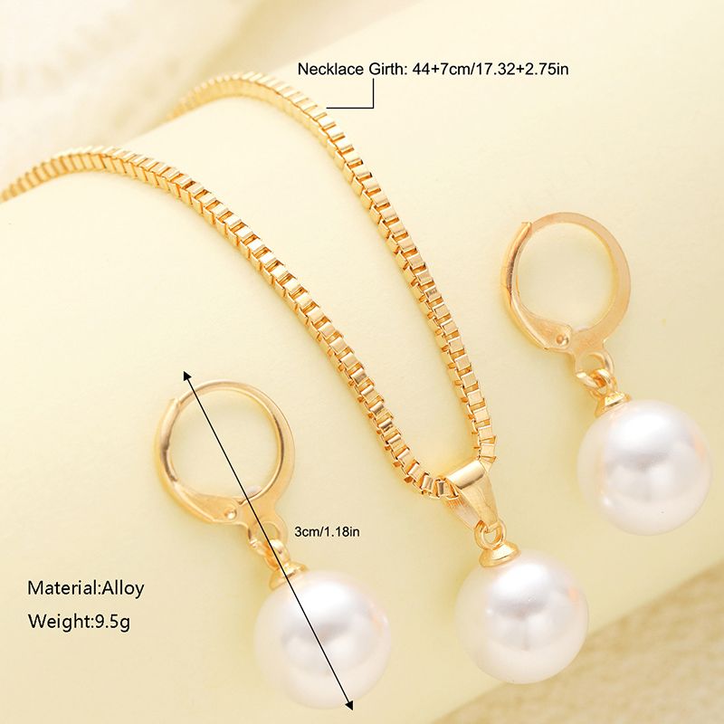 8pcs/Set Earrings Sets + Necklace Women Jewelry Clavicle Chain Creative Personality Cameo Earrings Fashion Accessories Pearl Pendants Valentine's Gifts Fashion Stunning Earrings For Beautiful Girls