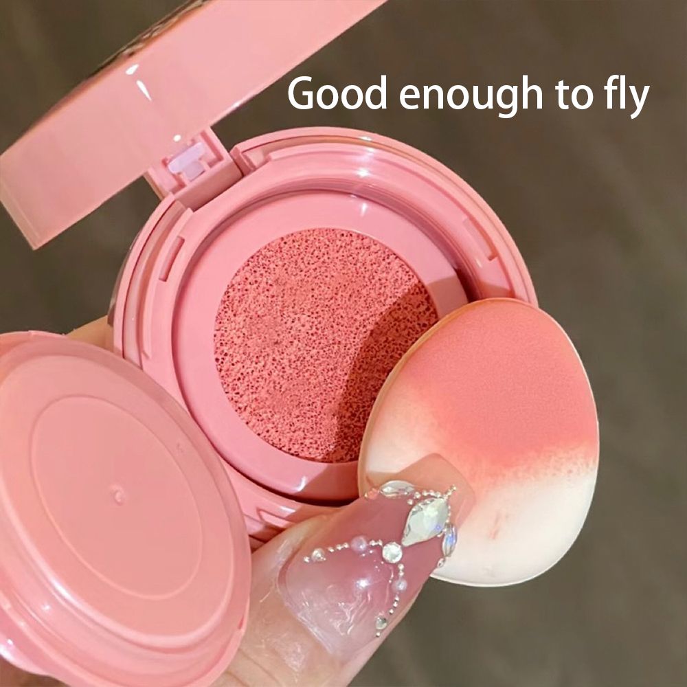 New Gogo bear air cushion powder blusher matte monochrome daily tender girl student powder blusher facial makeup rouge