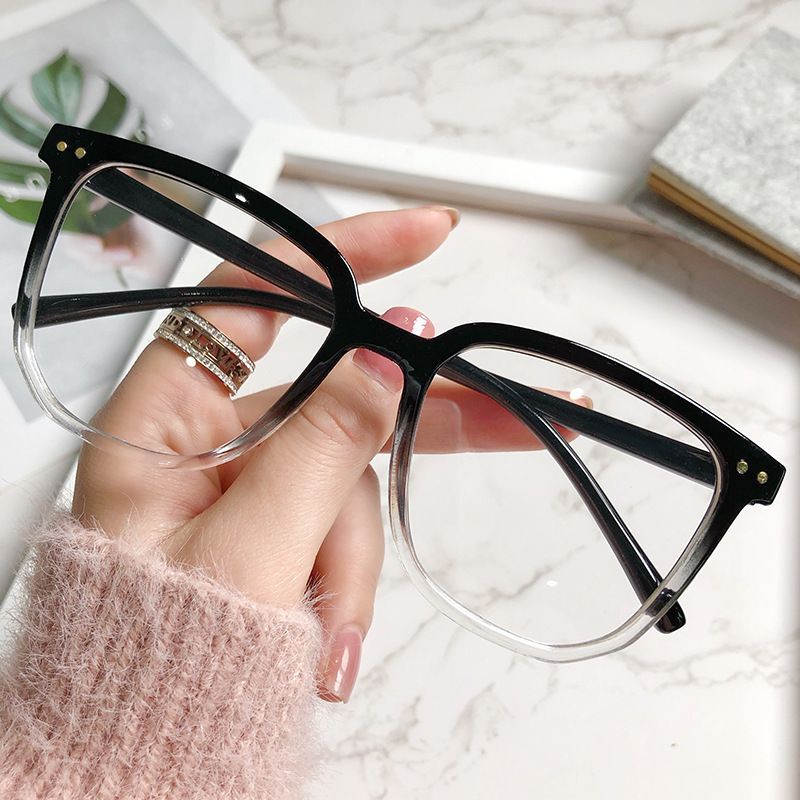 Large-framed cat-eye glasses Blue Light Glasses Women VintageComputer Men Eyeglasses Plain Frame Gaming Spectacles Blue light Glasses Eyewear