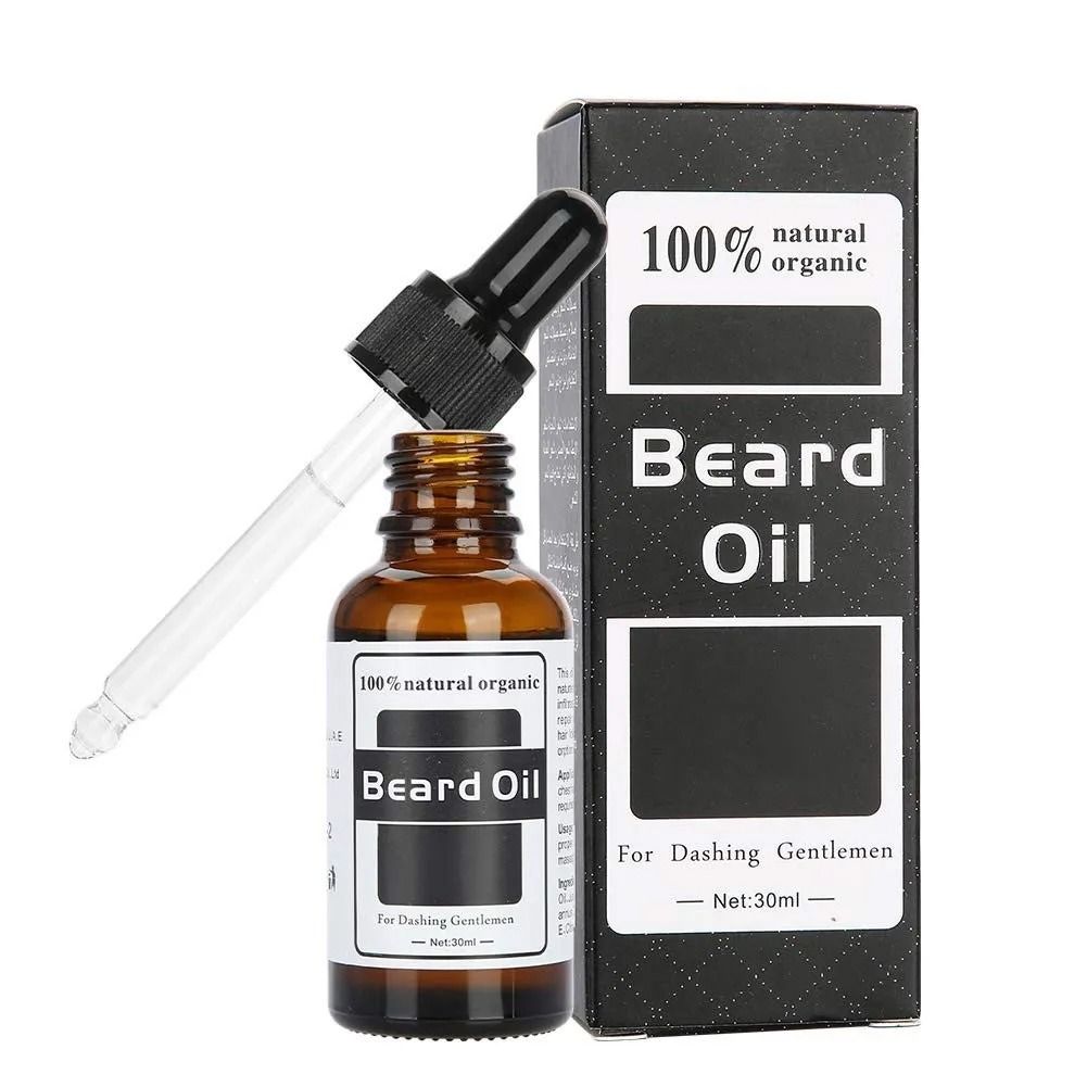 100% Natural Organic Beard Oil – Premium Blend of Argan, Jojoba & Grapeseed Oils with Vitamin E – Hydrates Beard & Skin, Tames Frizz, Soothes Itch & Flakes, Lightweight Grooming Oil