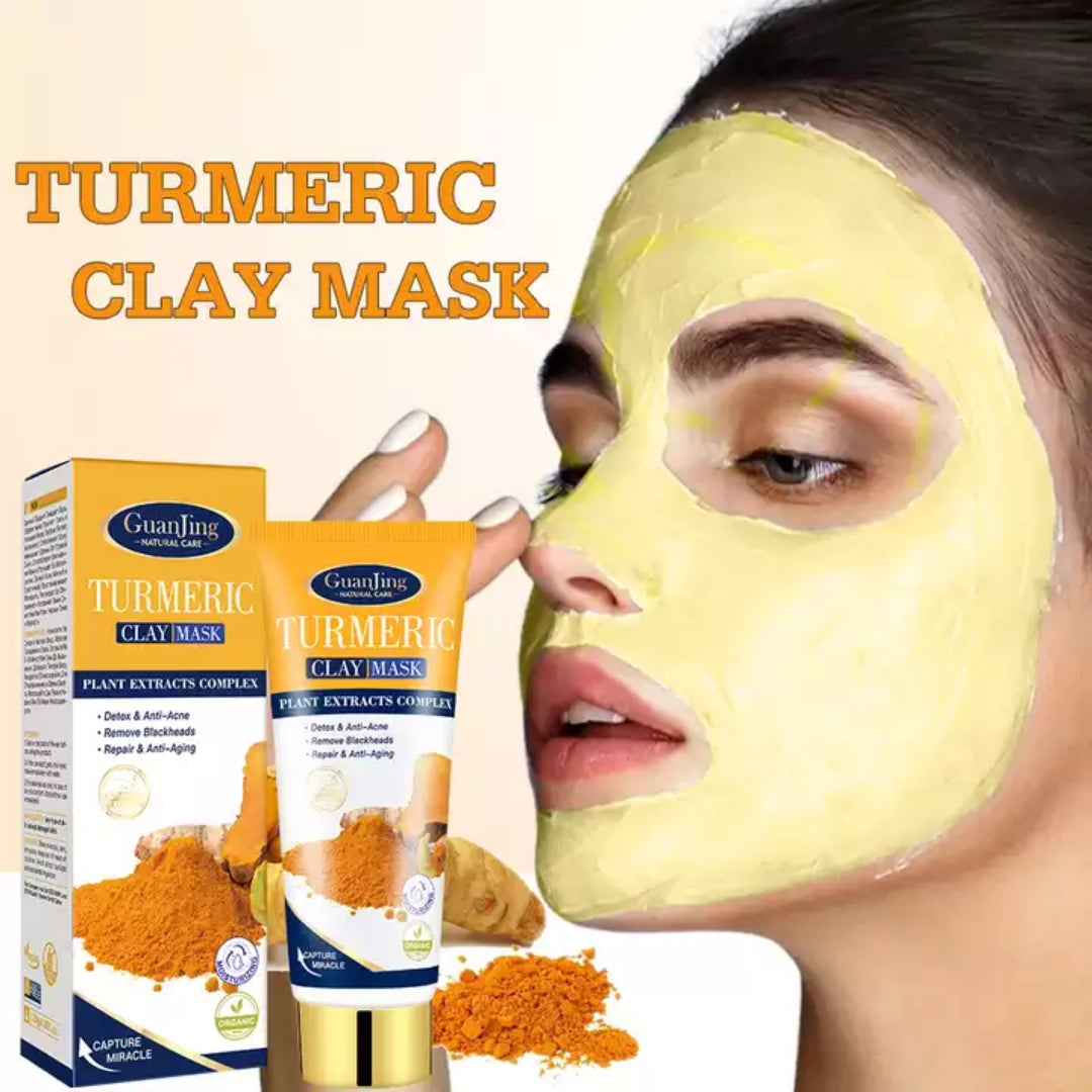 Turmeric Clay Mask - Detox, Anti-acne, Repair, Anti-aging, Remove Blackheads, Moisturizing Skin