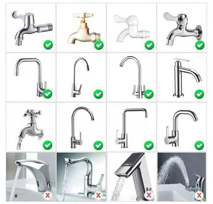 Six layer Water purification pressurize sprinkler head splash proof water filtration device household kitchen shower faucet extender water-saving nozzle Tap Water Purifier Purification Well water