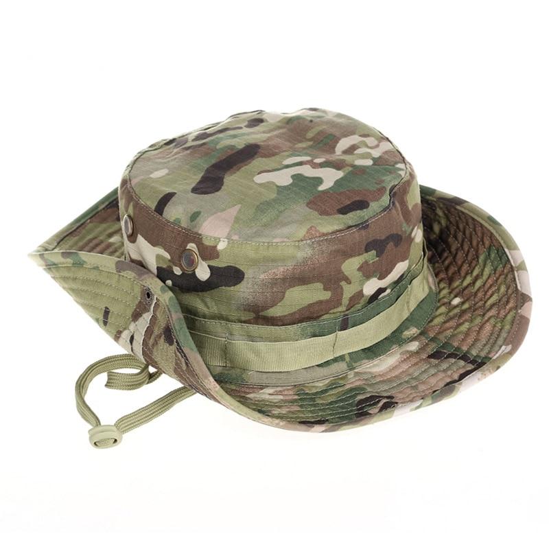 Fisherman Hat Outdoor Large Brimmed Sunblock Fishing Camouflage Round Rim Visor