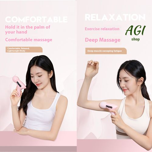 2024 Mini Vibration Massage Gun Rechargeable Wireless, Electric Massager Gun Muscle Relaxation Massager Promote Blood Circulation Professional Fitness Portable Electric Fascia Gun
