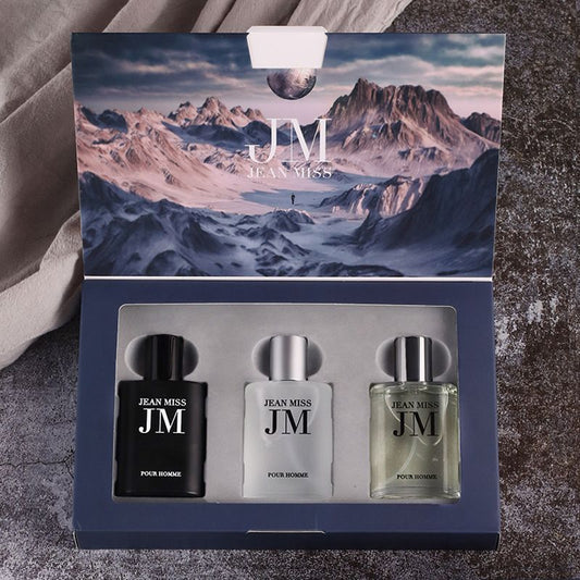 3PCS Men's Perfume Set Floral Woody Notes Refreshing And Long Lasting Elegant Fragrance Perfume Gift Box For Dating And Daily Life Perfect Gift For Him