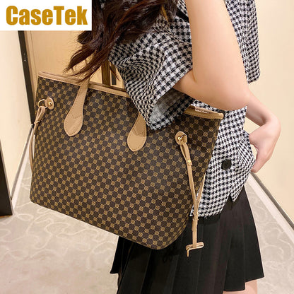 New Arrival big tote bag handbag shoulder women's fashion big size shopping travel bag CaseTek PU leather bag big capacity