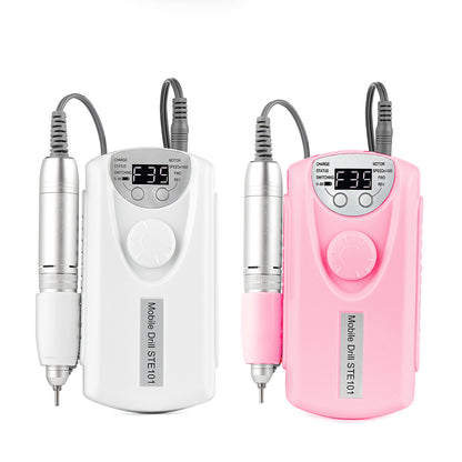 Wireless Nail Drill Manicure Grinder Machine 35000RPM Nail File Polishing Grinding Machine 65W Nail Milling Cutter Nail Art Tool