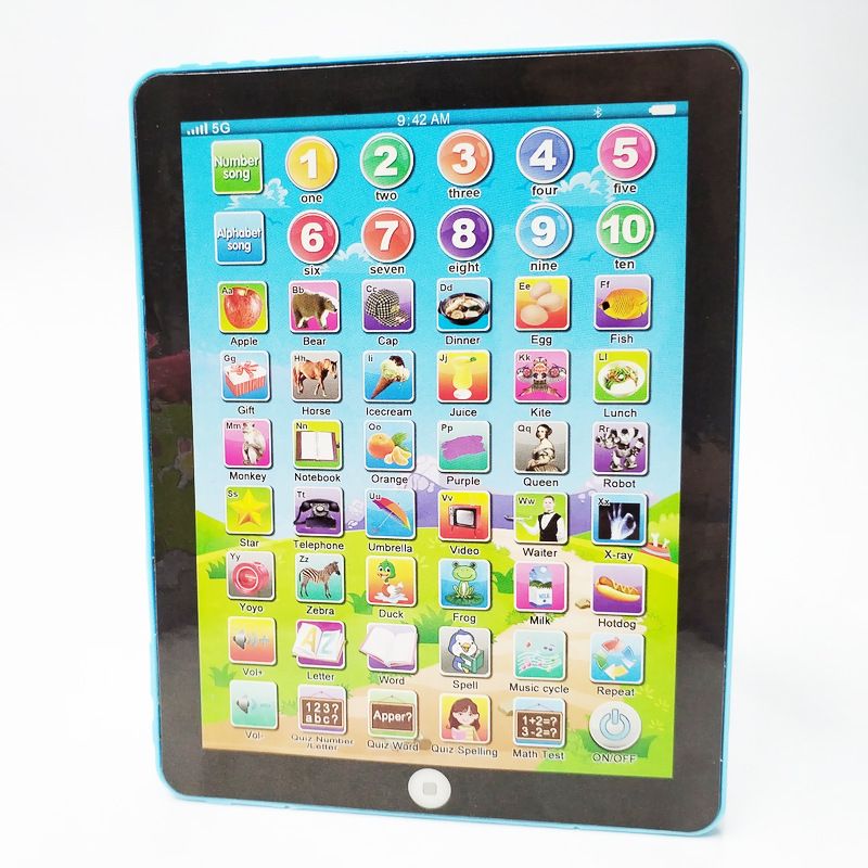 Kids Learning Pad/Tablet Interactive Toddler Toys with Words Numbers Alphabets Music Electronic Educational Toy for Preschool Boys & Girls 3-8 Years Old