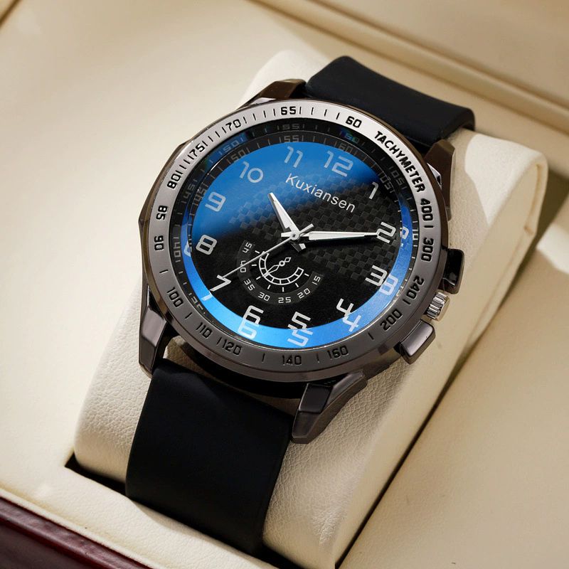 business watches men Large Dial Watches for Men's Waterproof Men Watch Fashion Trend Quartz Analog Male Watch Wrist Watch Valentines Gift Quartz Watches Sports Watch