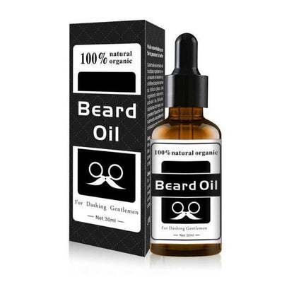 100% Natural Organic Beard Oil – Premium Blend of Argan, Jojoba & Grapeseed Oils with Vitamin E – Hydrates Beard & Skin, Tames Frizz, Soothes Itch & Flakes, Lightweight Grooming Oil