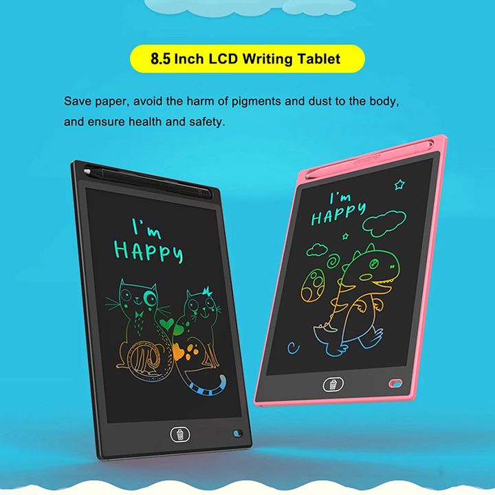 Smart LCD Writing Tablet, 8.5 Inch Graphics Tablet Electronic Writing Drawing Colorful Screen Doodle Board For kids