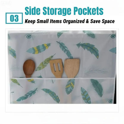 2-in-1 Multi-functional Refrigerator Storage Bag Cover Cloth Protects Refrigerator From Scratches Protects From Grease Dust Organizes Cookware Stores Kitchen Tools washing machine Hanging Bag