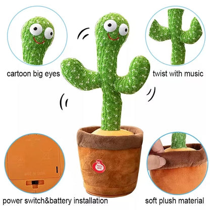 Musical Toys Can Record Parent-Child Communication Interaction Cute Talking Dancing Cactus Doll Speaking Voice Kawaii Children's Educational Toys