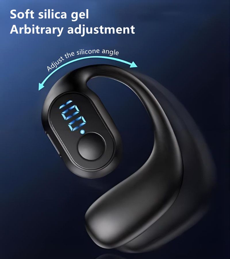 RichRipple F10 Pro 10H Play Time Wireless Bluetooth Earphone Digital Display Single Earbud Ultra Long Standby Business Earpods HD Call Headset Outdoor