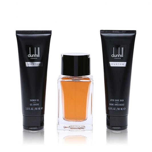 Dunhill Custom EDT For Men 3 Piece Gift Set WIth Shower Gel & After Shave Balm