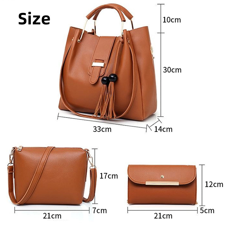3PCS Women Bags Handbags Ladies Bags Purse Lady Bags Set Tote Bags Hobo Bags Promotio Big Discount