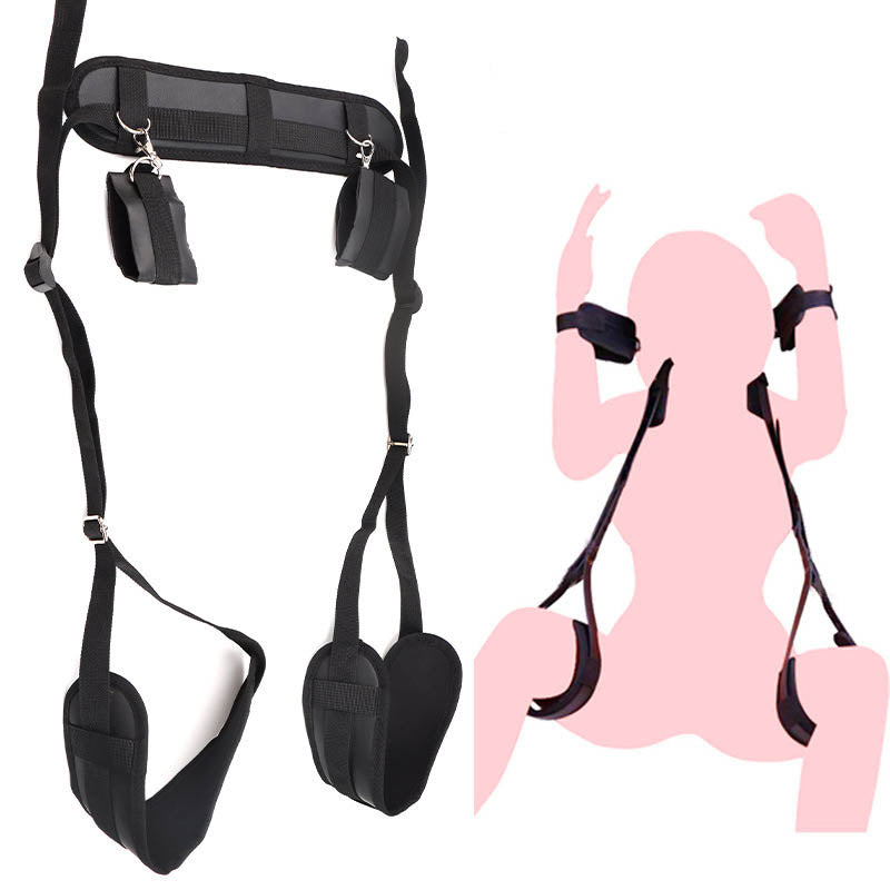 Sex toys sm sex binding leg strap bondage M strap couples sex toys adult products female slave training props Lovers flirting irritate