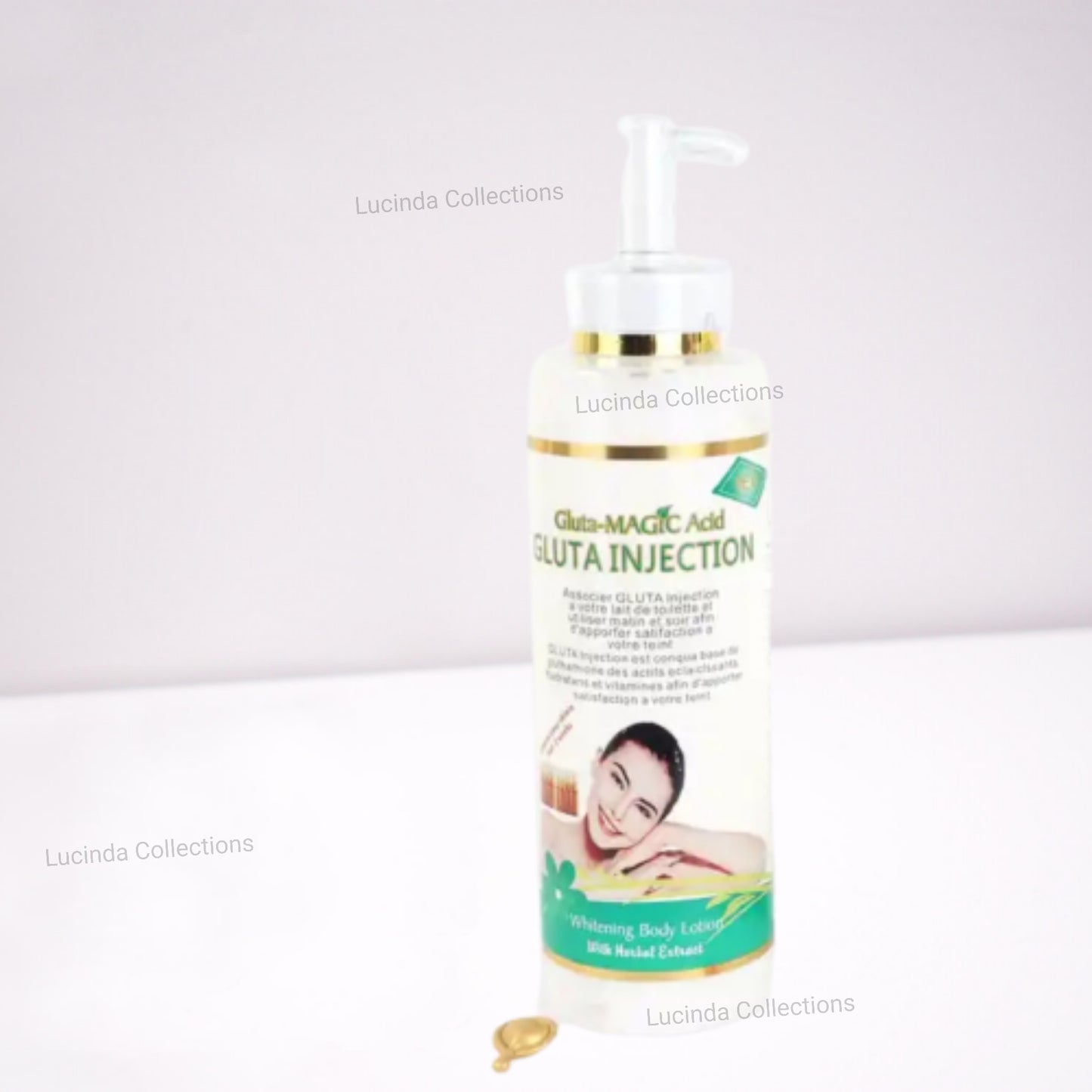 Gluta-Magic Acid Gluta Injection Whitening Body Lotion with Herbal Extract