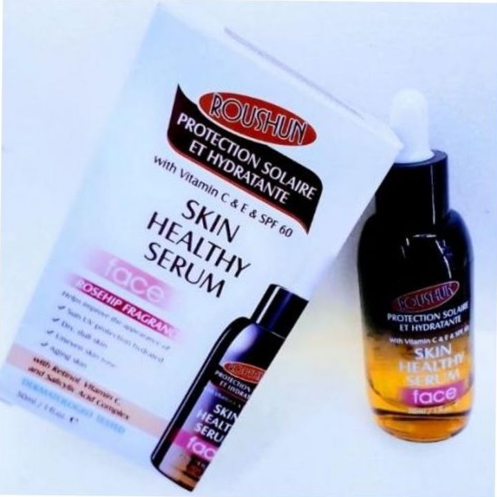 Roushun Skin Healthy Serum For Face, Rosehip Fragrance with Vitamin C & E Retinol , Salicylic Acid complex & SPF 60