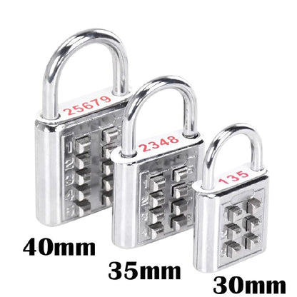 Smart Password Combination Padlock10/8/6 Digits Keypad Lock Outdoor Waterproof Anti-theft Safe Padlock Hasp Mini Code Padlock For School Office Luggage Door Lock Cabinet File Box Locker Toolbox Fence
