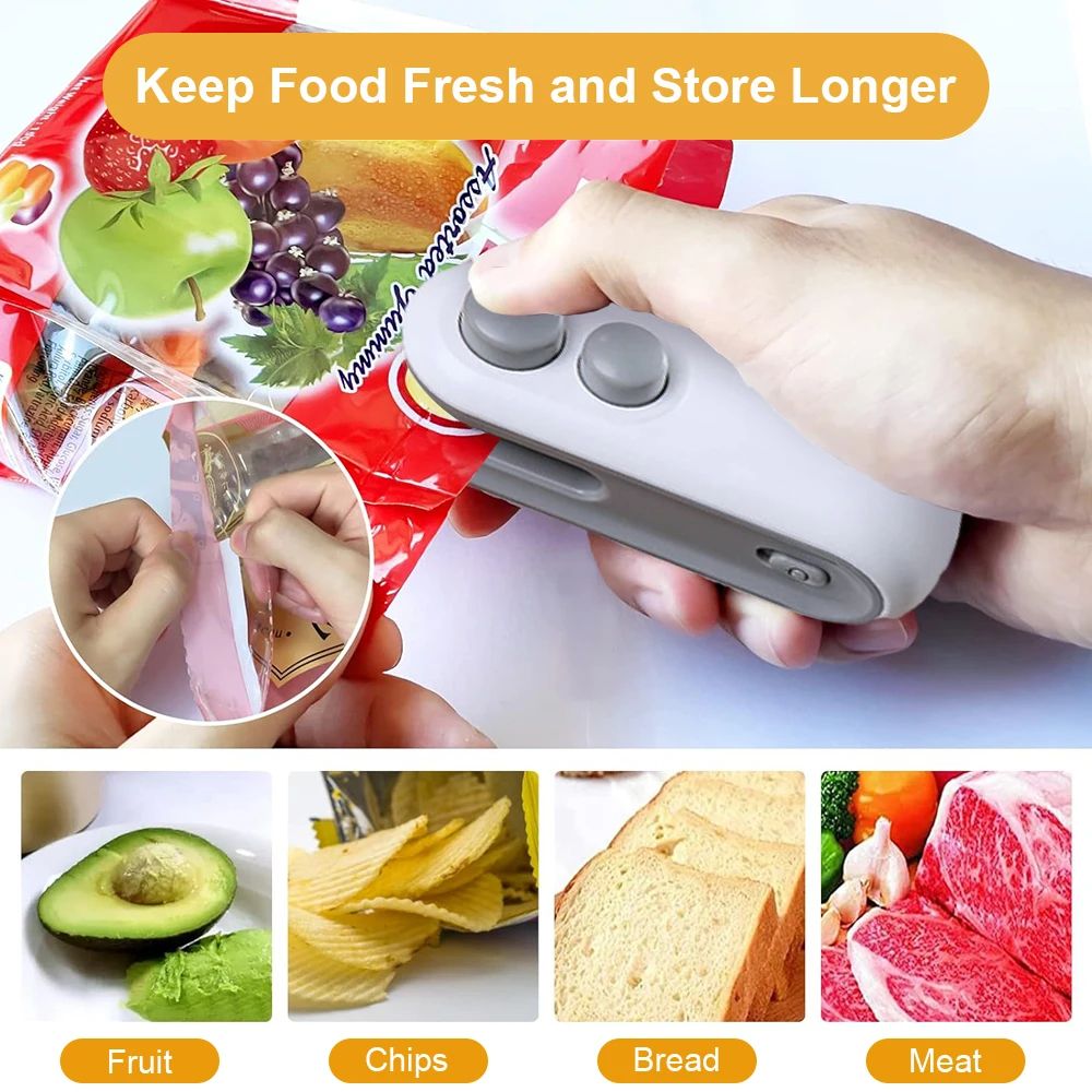 Mini Bag Home and Decoration Kitchen Utensils Vacuum Sealer Kitchen Items Low Price Machine Clips for Packages Heat Sealing Clip