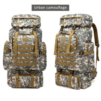 Travel Large Capacity Camo Mountaineering Multi-Functional Camping Hiking Sports Backpack