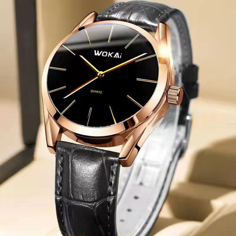 Men Watch Leather Straps Stainless Steel Good Quartz Luxury Man Wristwatch Waterproof Watches Male Watch Wrist Watch Valentines Christmas Birthday Gift Fashion