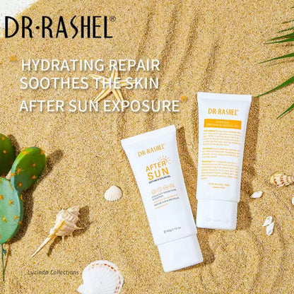 Dr. Rashel After Sun Soothing and Cooling Gel with Aloe Vera & Vitamin E Reduce Sun Burn Cells Cream After Exposure