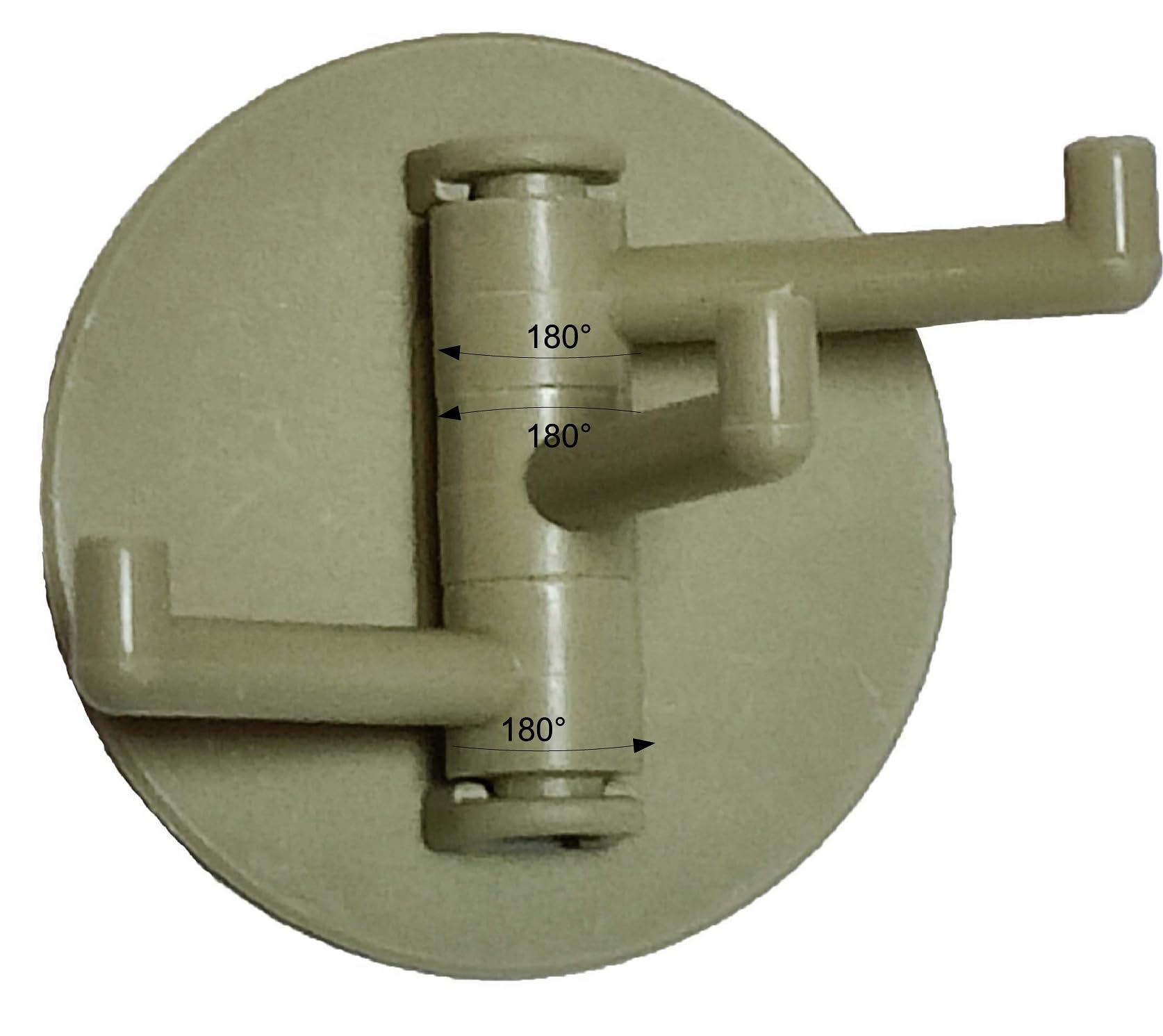 UPHUI 6PCS Adhesive Hook Storage Rack Kitchen Adhesive Hook 180 ° Flexible Rotation Bathroom Adhesive Hook Wall Hook Suitable For Hanging Tableware Towels Jackets In The Kitchen Bathroom Bedroom