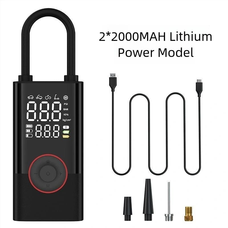 4000 Ah Wireless Car Air Compressor Air Pump PortableAir Pump Electric Tire Inflator Pump for Motorcycle Bicycle Boat AUTO Tyre Balls Inflatable,power bank,portable charger