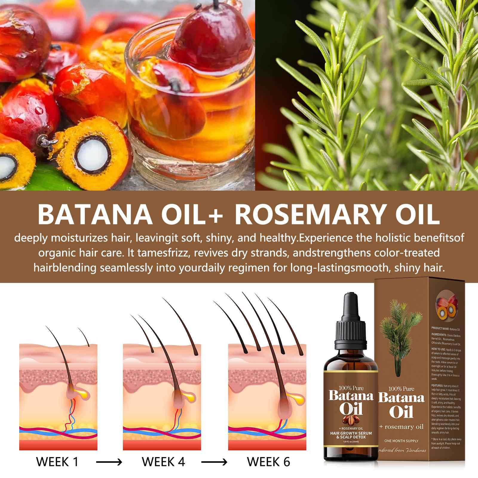 Batana Hair Growth Oil Promotes Hair Wellness Essence Oil Batana Hair Strengthening Oil Moisturizing Hair Thickness hair Oil