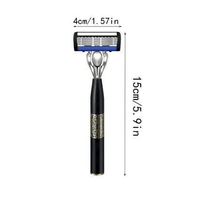 Men Shaver Razor Barber Tools Facial Hair Razor 7 Layers Blades High Quality Antique Shaving Knife Shaver With Replacement Head