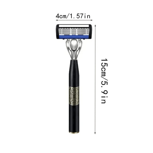 Men Shaver Razor Barber Tools Facial Hair Razor 7 Layers Blades High Quality Antique Shaving Knife Shaver With Replacement Head