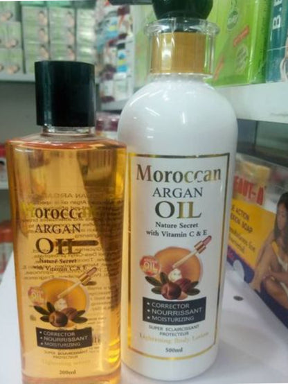 Moroccan Argan Oil Lightening Sunburn Acne Scars Light Complexion Lotion / Oil /Serum