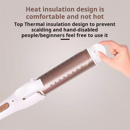 Electric curling iron, dual-use for both curly hair and straight hair, clamp for women's large curls, household straight board clip, lazy bangs, and perm tool hot comb